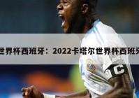 世界杯西班牙：2022卡塔尔世界杯西班牙